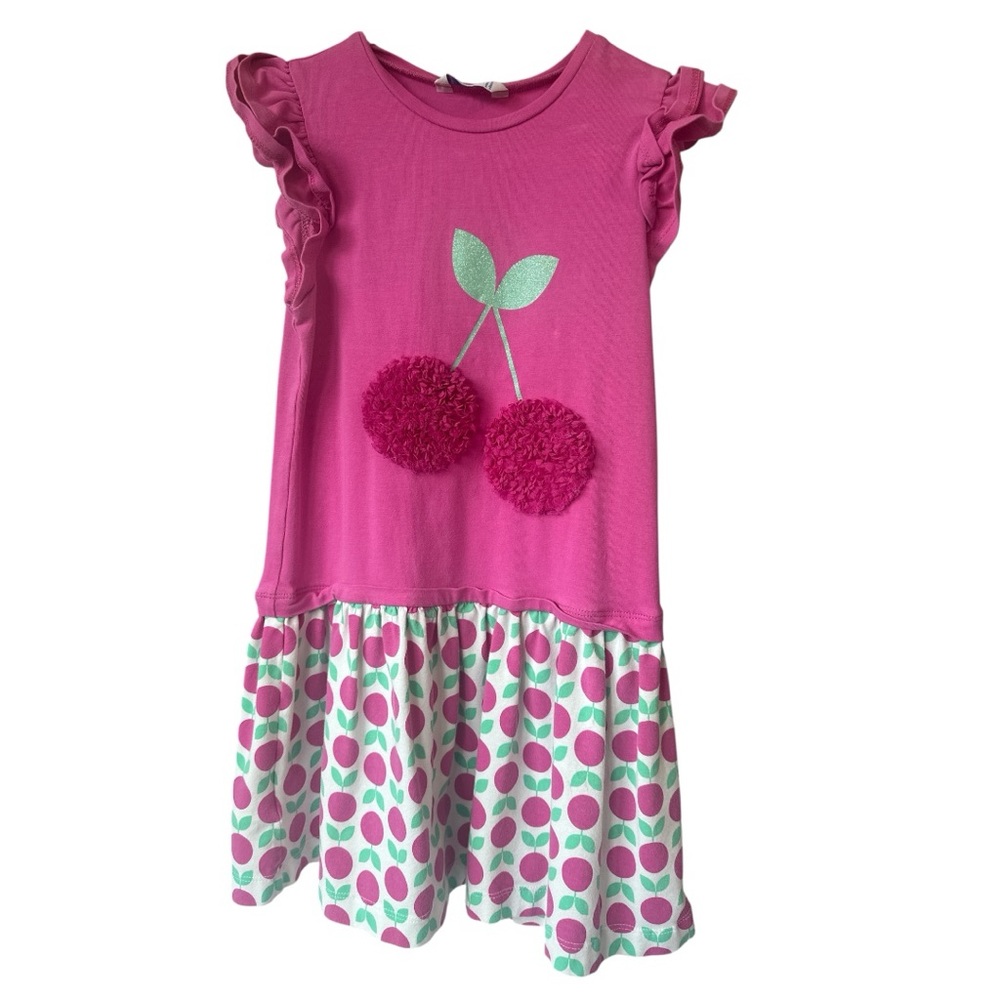 Mayoral Pink Cherry Patterned Kids Dress
